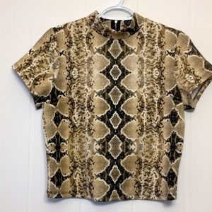 Woman’s snake print top by Streetwear Society  large